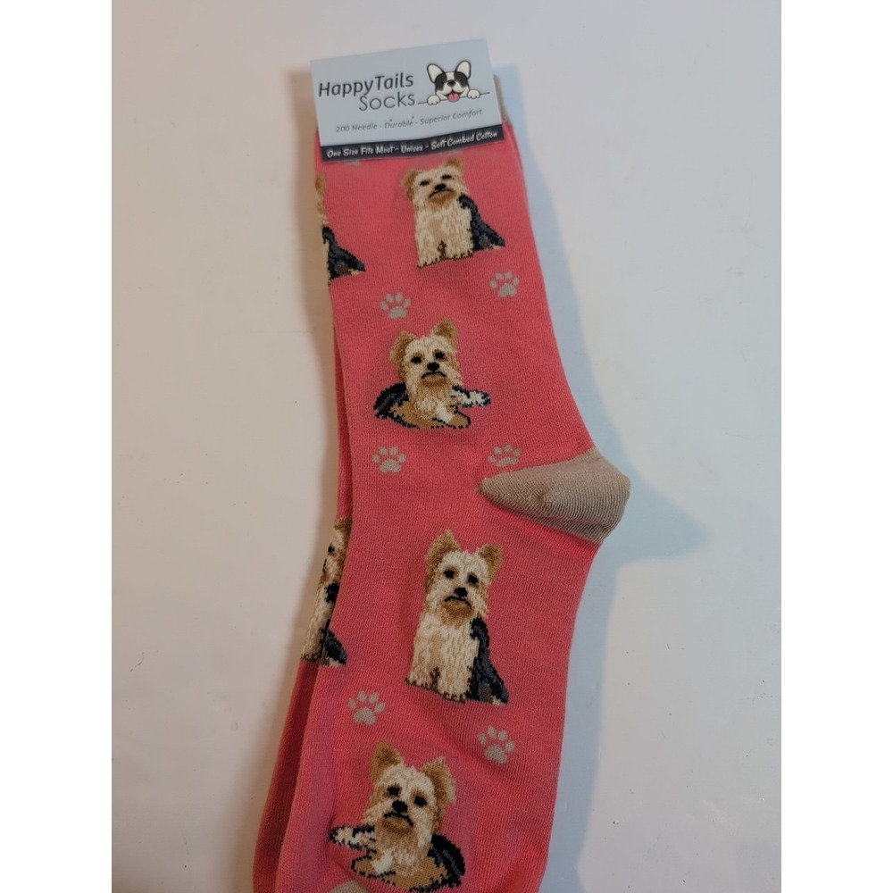 Happy Tails Yorkie Socks Pet Lovers One‎ Size Fit Most